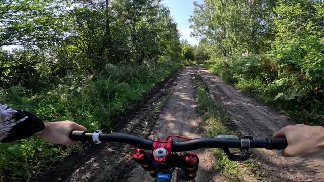 Первый спуск. Самые затяжные спуски по дорогам в Есауловке.