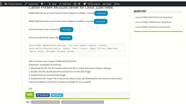 Canon PIXMA MG5160 Driver & How To install