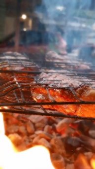 Стейк Нью-Йорк на костре💣💣💣