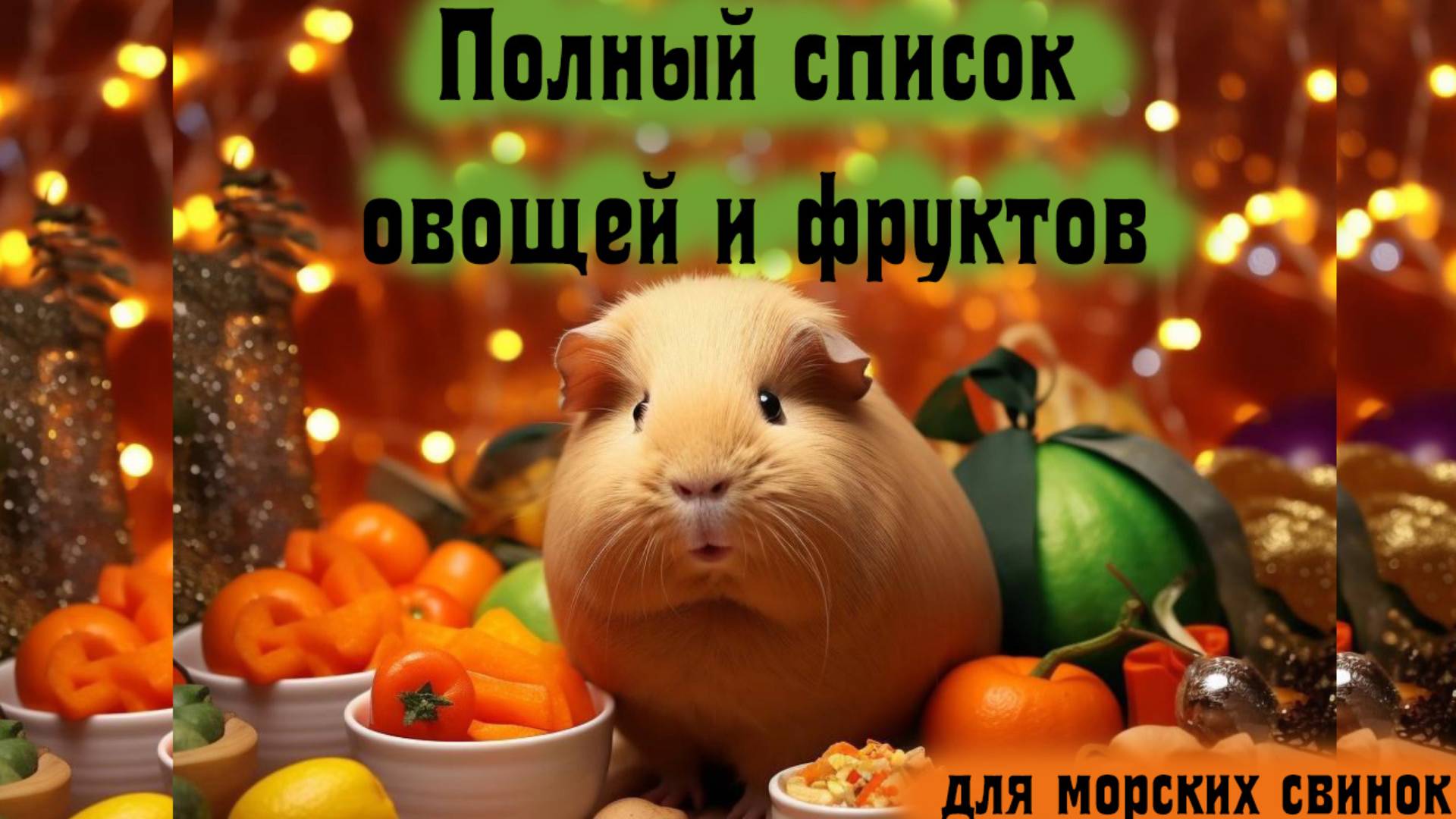 Полезное меню для морских свинок: как правильно кормить овощами и фруктами