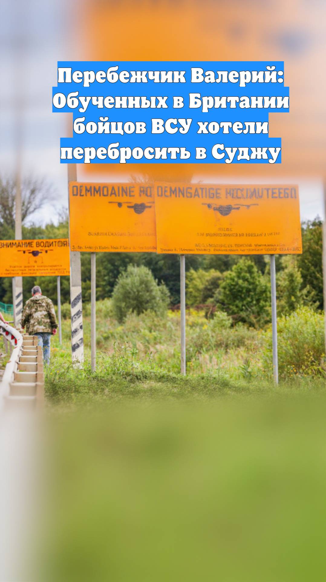 Перебежчик Валерий: Обученных в Британии бойцов ВСУ хотели перебросить в Суджу