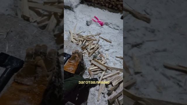 FISKARS и советский колун против моего пальца