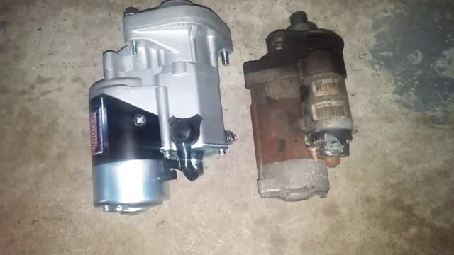 7.3 Powerstroke before and after Powermaster 9051 starter installed