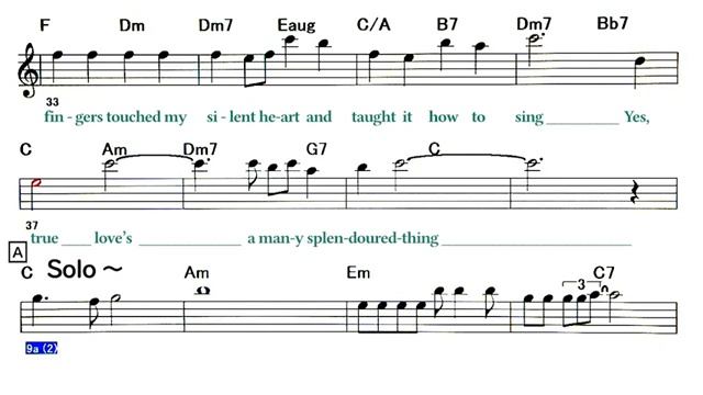 Love Is A Many Splendored Thing - B.T ( _saxophone_ Eb ) Melody & Solo ( 360 X 640 )
