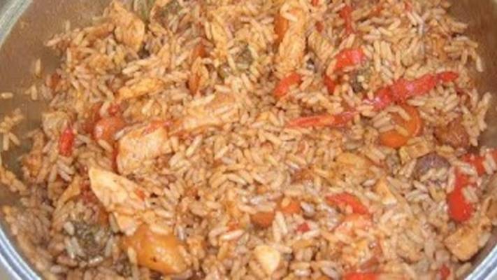Рис с овощами и куриной грудкой. Маринкины творинки