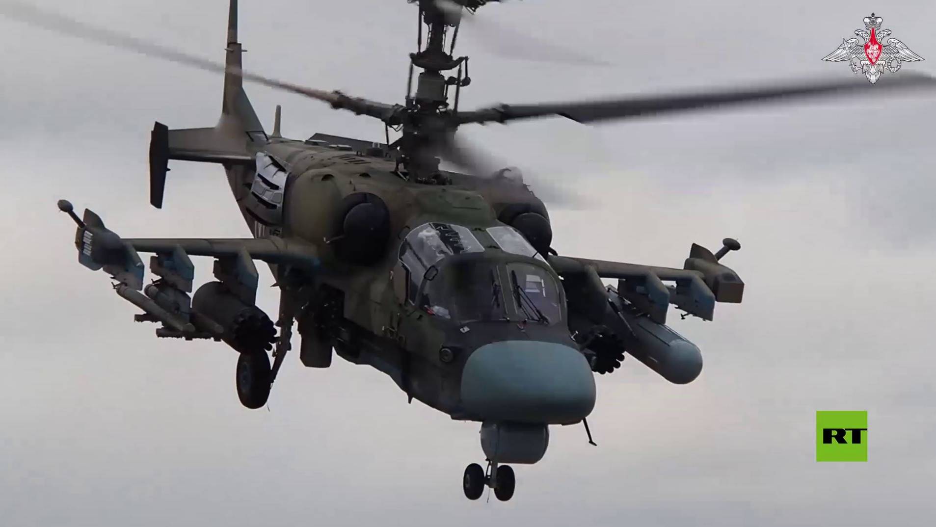 مروحية روسية Ka-52M تعطل تناوب قوات أوكرانية