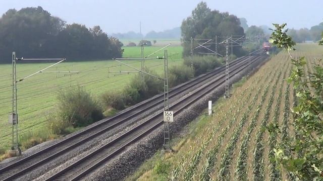 E-lok baureihe 120 104-5 DB mit IC 2156 nach Düsseldorf auf der KBS 430