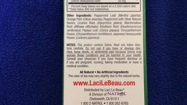 New $1 Weight Loss Tea! Laci Le Beau Super Dieter’s Tea!  (Initial Review)