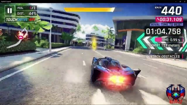 Карибы Высадка на Пляже (Beach Landing) Bugatti Bolide 1:04.731 Clash Asphalt Legends Unite