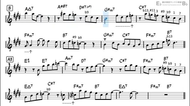 Line for Lyons Backing Track with Sheet Music for Alto Sax_270p_360p