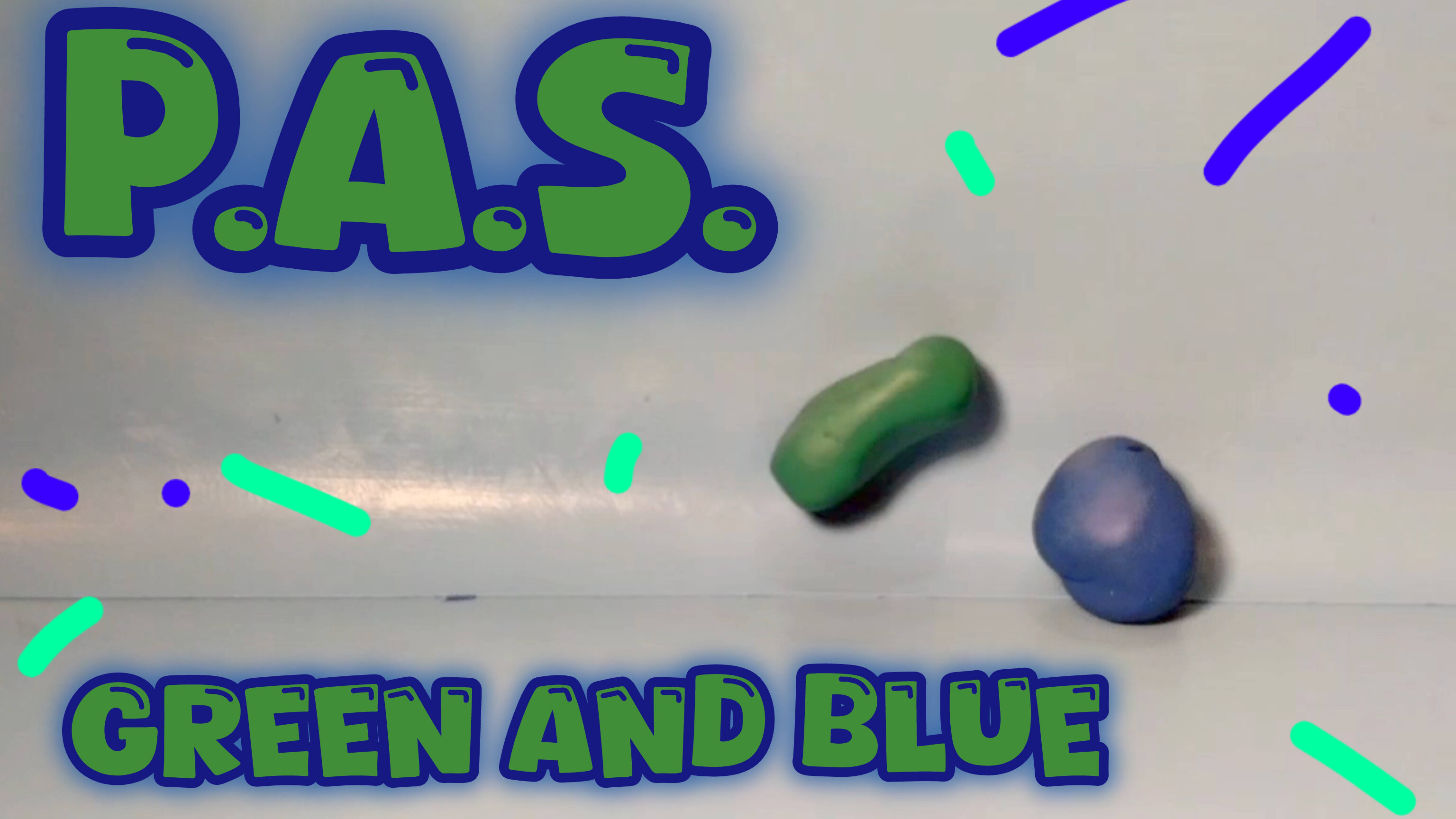 P.a.s. Пластилиновая анимация green and blue