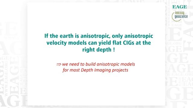 EAGE E-Lecture: Epsilon and Delta in Anisotropic Velocity Model Building by Etienne Robein