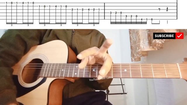 20/100 Alternative Picking ( Triplet+16th notes) | Guitar Tutorial | Nitin Luthra