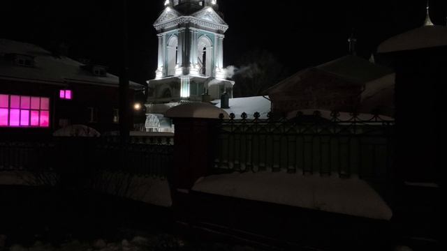 Ночная прогулка по Костроме. Знаменский монастырь. Терем Снегурочки.