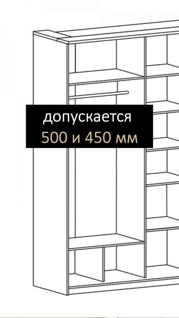 Встраиваемая мебель - габариты!
