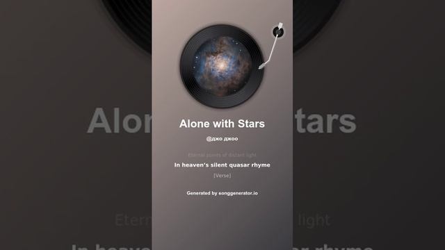 На тему и слова The Neptunov - Alone with Stars