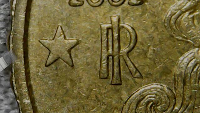 10 cent 2002 Italy - RARE Defect coin