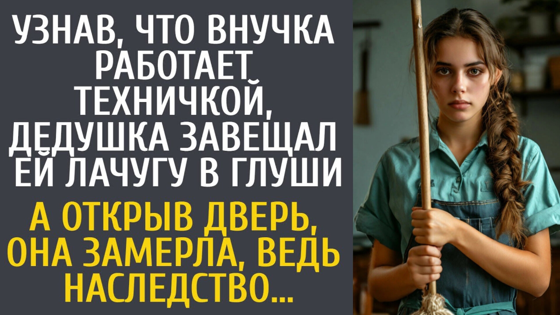 История из жизни: дедушка узнал, что его внучка стала техничкой и завещал ей лачугу в глуши, от кото