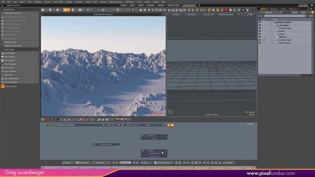 MODO Octane _ Displace and Volume Fog