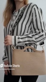 Сумка из шнура с прямыми стенками ##шитьеизшнура #сумкаизшнура #мастеркласс #рукоделие