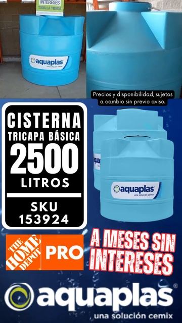 CISTERNAS DE 2500 LITROS AQUAPLAS