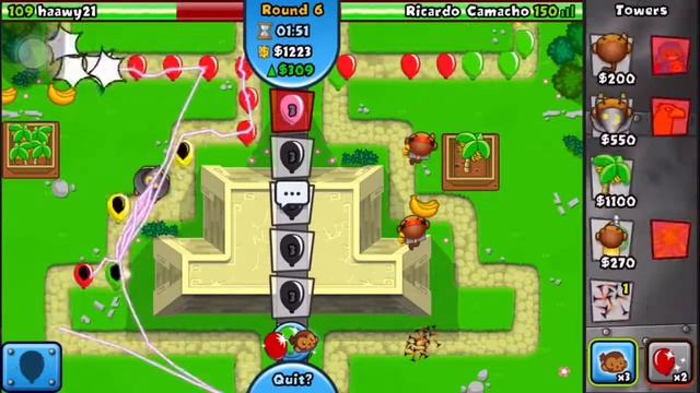 BLOONS TD BATTLES| banana FARM STRATEGY~ZeBra rush