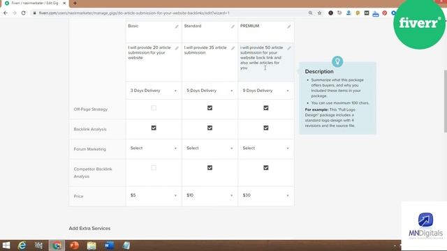 How to create gig on fiverr  | MNDIGITALS
