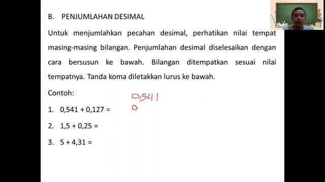 penjumlahan persen dan penjumlahan desimal kelas 5 SD