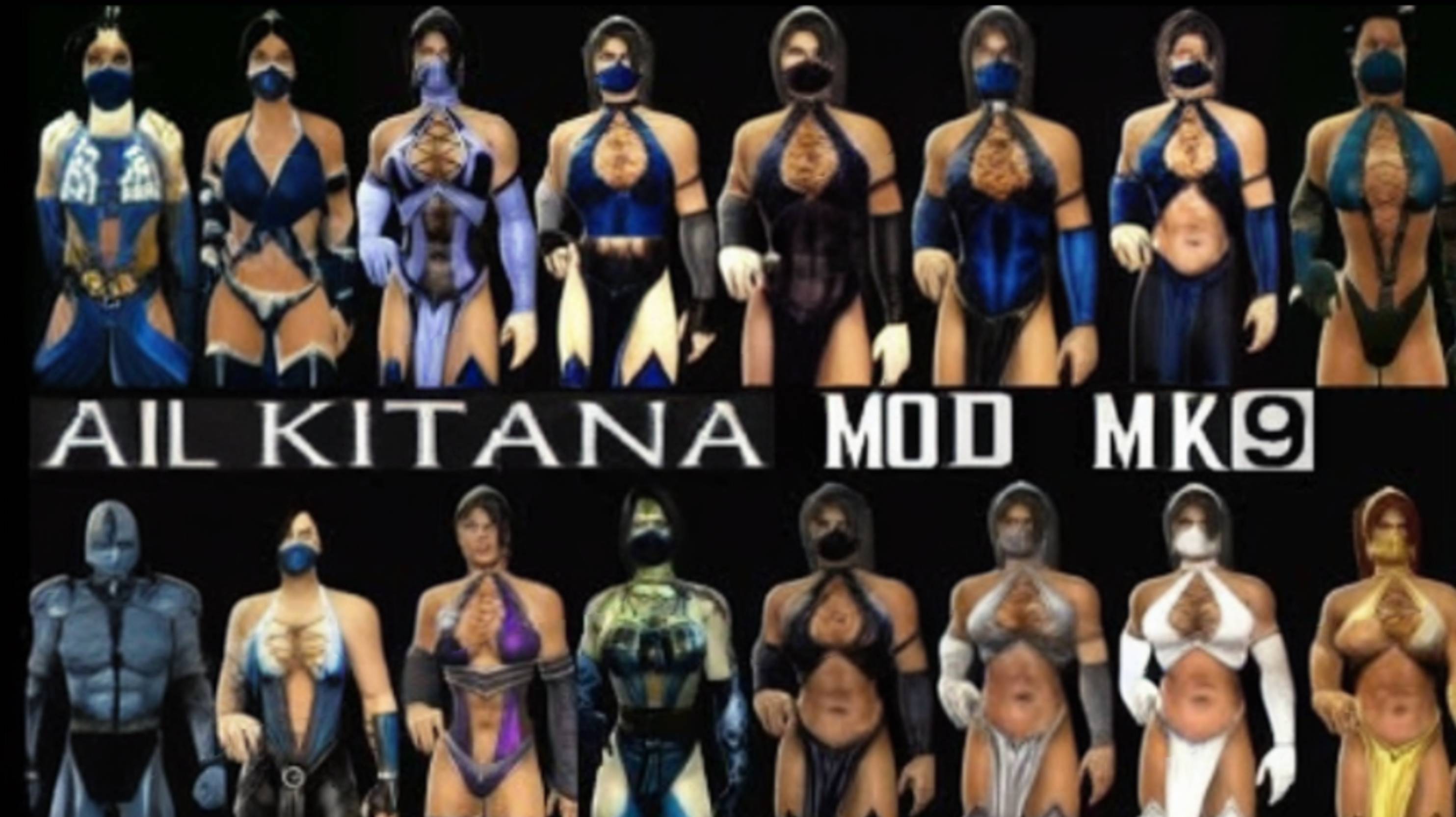 Mortal Kombat 9 - Kitana Mod [Compilation]