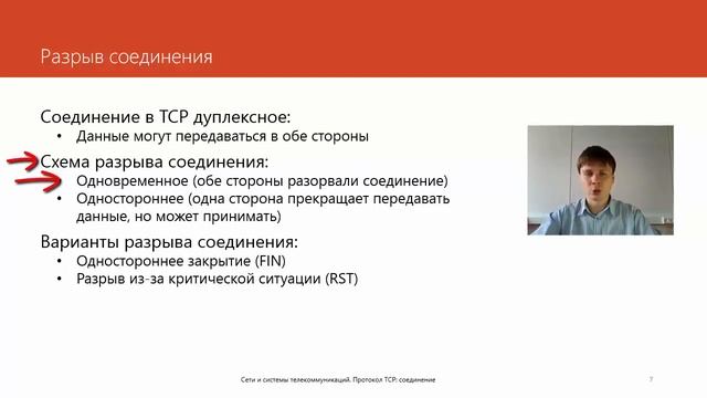 35 Протокол TCP соединение