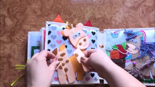 Розвиваюча книжка з фетру Smart Book. Развивающая книга из фетра. Quiet Book for toddlers.