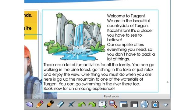 Smiles 4. Unit 5 Hot and Cold. Pupil's book, pages 76-77.