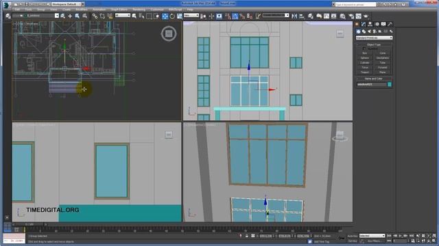 Моделирование коттеджа в 3d max, урок 23.