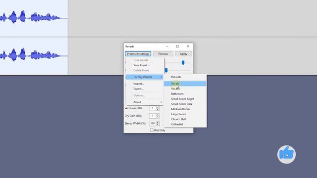 How to Add Vocal REVERB to Audio in Audacity