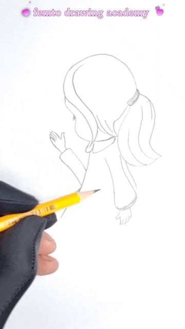 how to draw cartoon girl with butterfly || # shorts....