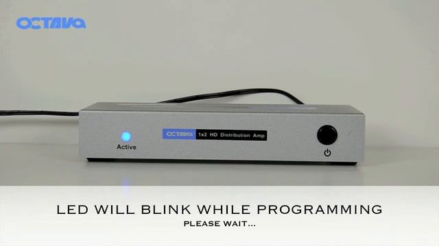 EDID Mode 2 Programming Instructions-Octava 1x2 HDMI Amp