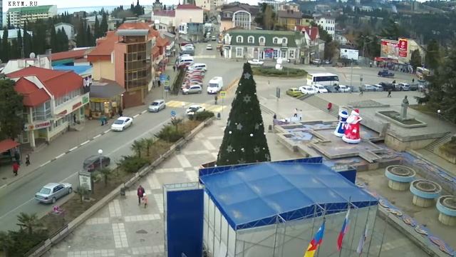 Вебкамера "Площадь Советская". Запись 11.01.2018 10:00:04