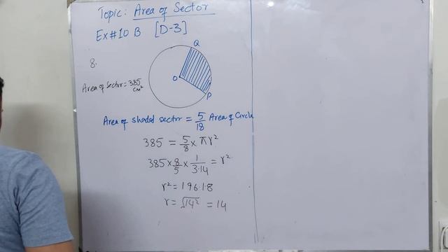 L2: Area and perimeter of sector| O level [D3]| Ex #10B|