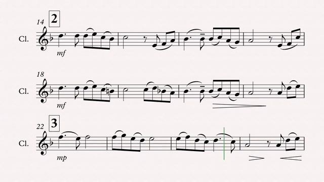 Song From a Secret Garden (clarinet sheet music)