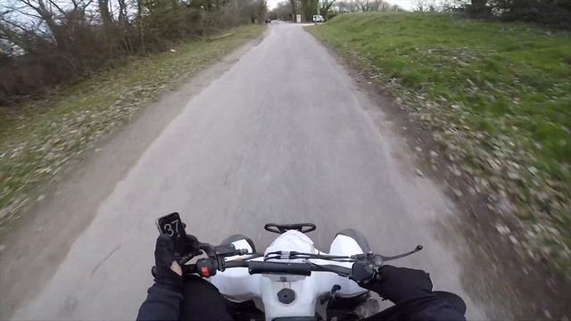 TOP SPEED EN QUAD 110cc SA WATT 😂 : 54 km/h à bout ! 😱😂
