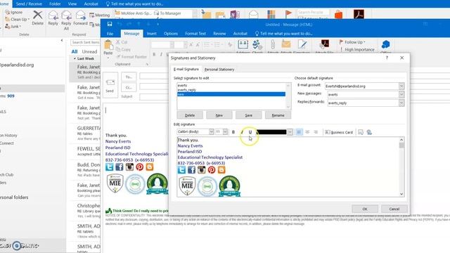 Outlook Email Signature