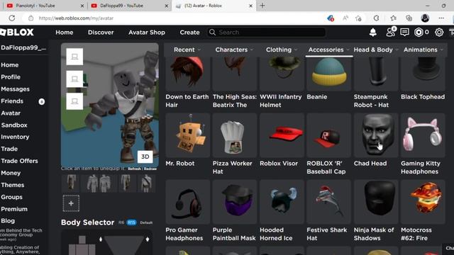 How to make Giga Chad avatar on (Roblox)