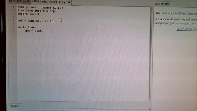Raspberry Pi: RGB LED CPU Monitor Project (Part 2)