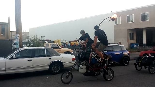 Dbb 2015 flaming tandem bike