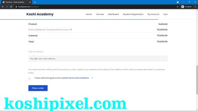 Pixel led Online course intro