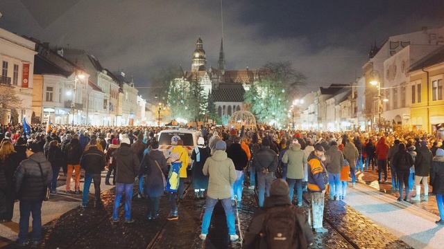 Треть участников митингов в Словакии это украинцы