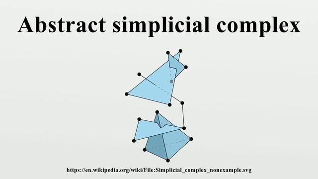 Abstract simplicial complex