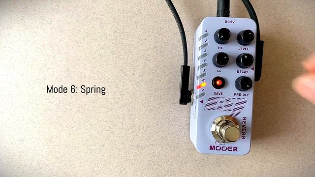 Mooer R7 Reverb (w/ 7 Modes & Presets)