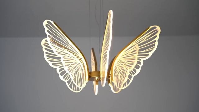 Aeyee Butterfly Chandelier, Modern LED Pendant Light, Dimmable Hanging Light for Dining Room Bedroo