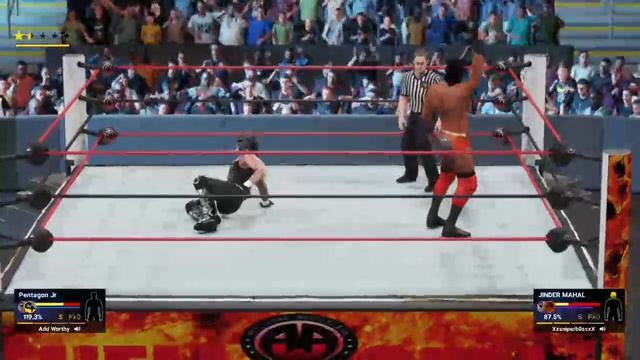 Jinder Mahal(C) vs. Pentagon Jr.- AWA United States Championship: AWA Hell in a Cell, 3/23/19